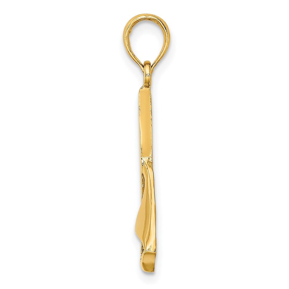 Charlie & Co Jewelry | 14k 2-d Polished Sailboat Charm - Model K7865