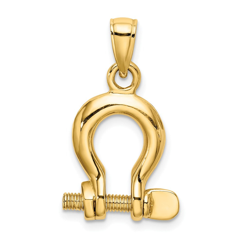 Charlie & Co Jewelry | 14k 3-d Medium Shackle Link Screw Charm - Model K7976