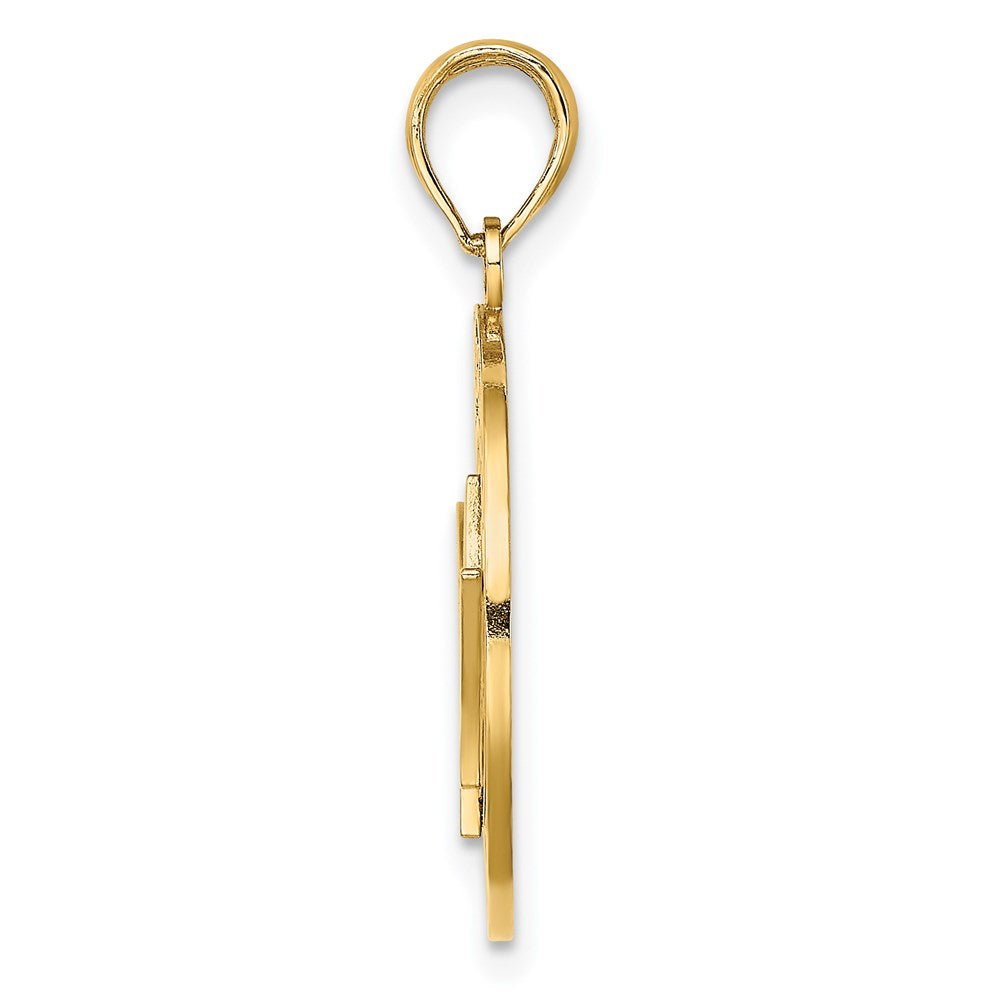 Charlie & Co Jewelry | 14k Barbados W/trident Spear Circle Charm - Model K7982