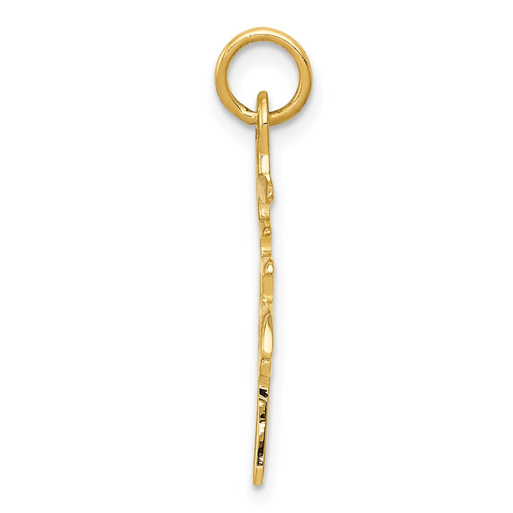 14K Gold Long Life Pendant Necklace - Charlie & Co. Jewelry