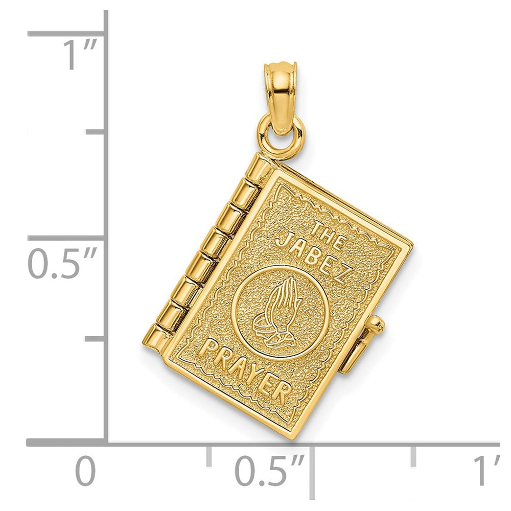 Charlie & Co Jewelry | 14k 3-d W/ Moveable Pages Prayer Of Jabez Book Charm - Model K8565