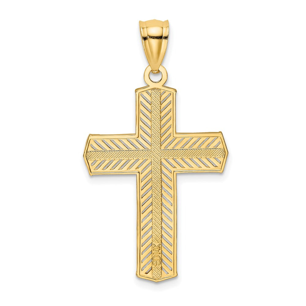 Charlie & Co Jewelry | 14k Beaded Cross Charm - Model K8580