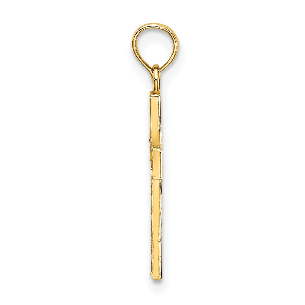 Charlie & Co Jewelry | 14k D/c Edge And Filigree Center Cross Charm - Model K8602