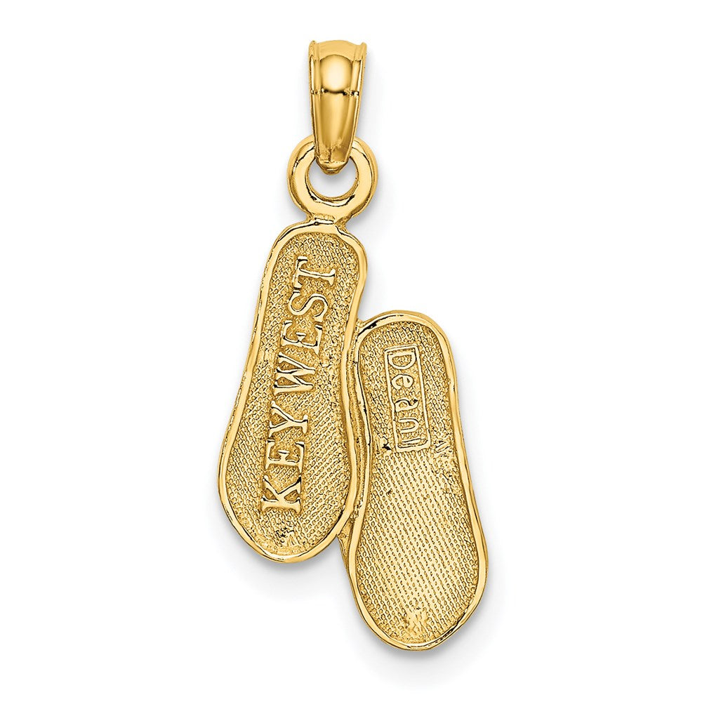 Charlie & Co Jewelry | 14k 3d Key West Double Flip Flop Charm - Model K8642