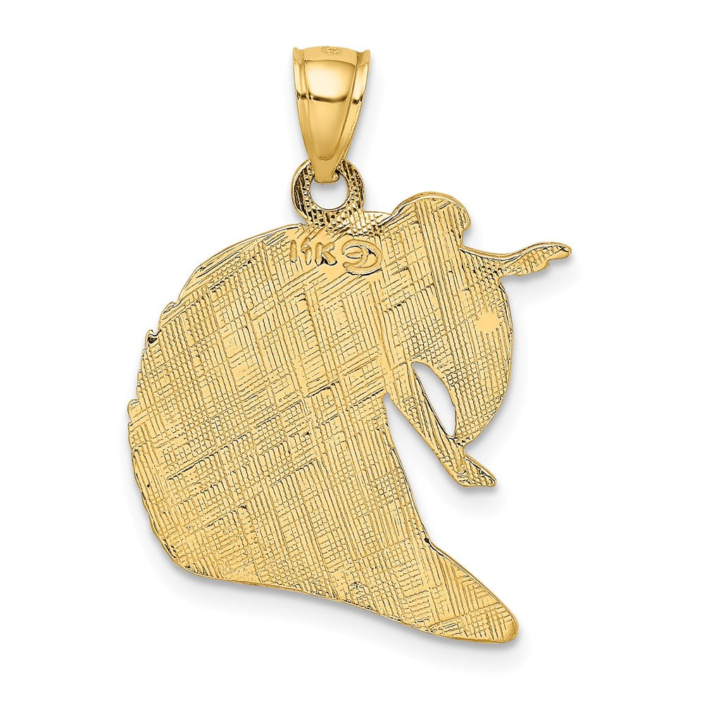 Charlie & Co Jewelry | 14k Polished And Textured Surfer And Wave Charm - Model K8742