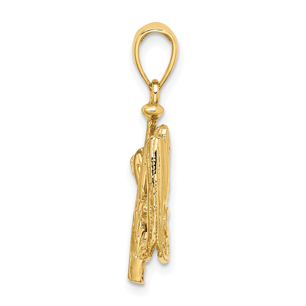 Charlie & Co Jewelry | 14k 3-d Polished Baseball Glove, Bat And Ball Charm - Model K8745