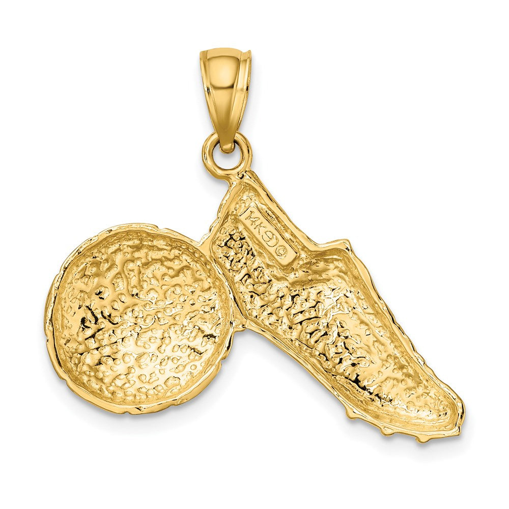 Charlie & Co Jewelry | 14k 2-d Polished Soccer Ball And Shoe Charm - Model K8746