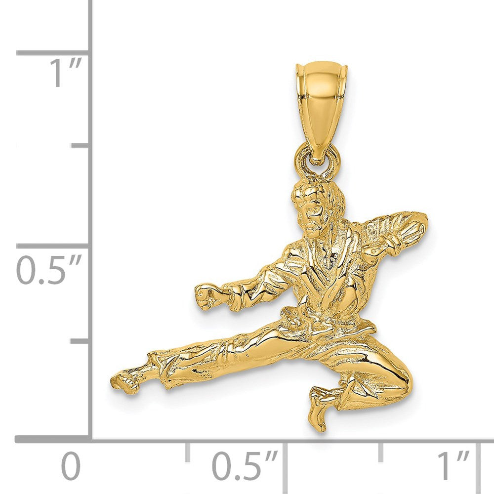 Charlie & Co Jewelry | 14k 3-d Karate Man Pendant - Model K8763