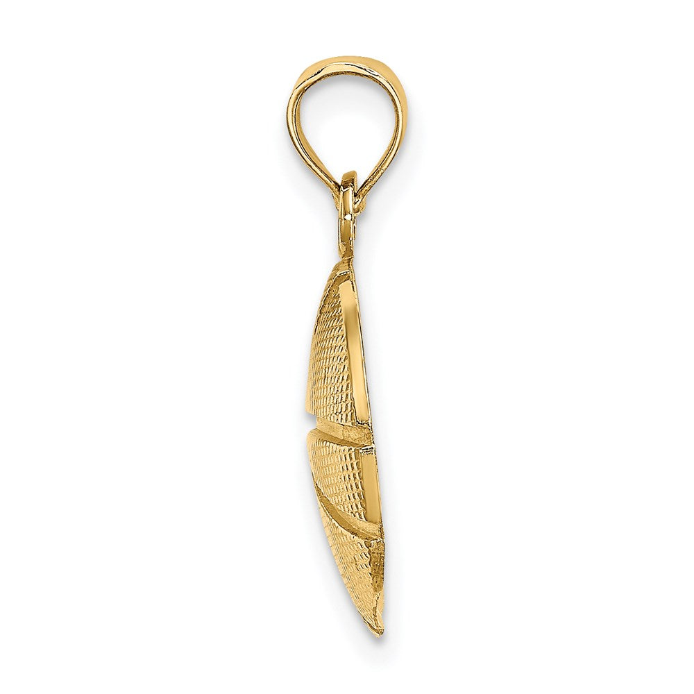 Charlie & Co Jewelry | 14k 2-d Textured Basketball Charm - Model K8774