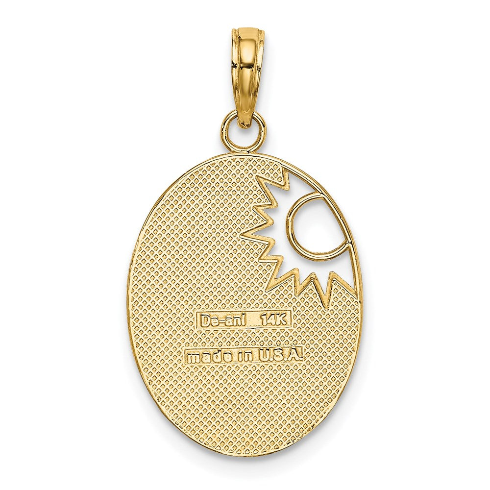 Gold 'You Are My Sunshine' Sun Necklace Charm Model-K9400 - Charlie & Co. Jewelry
