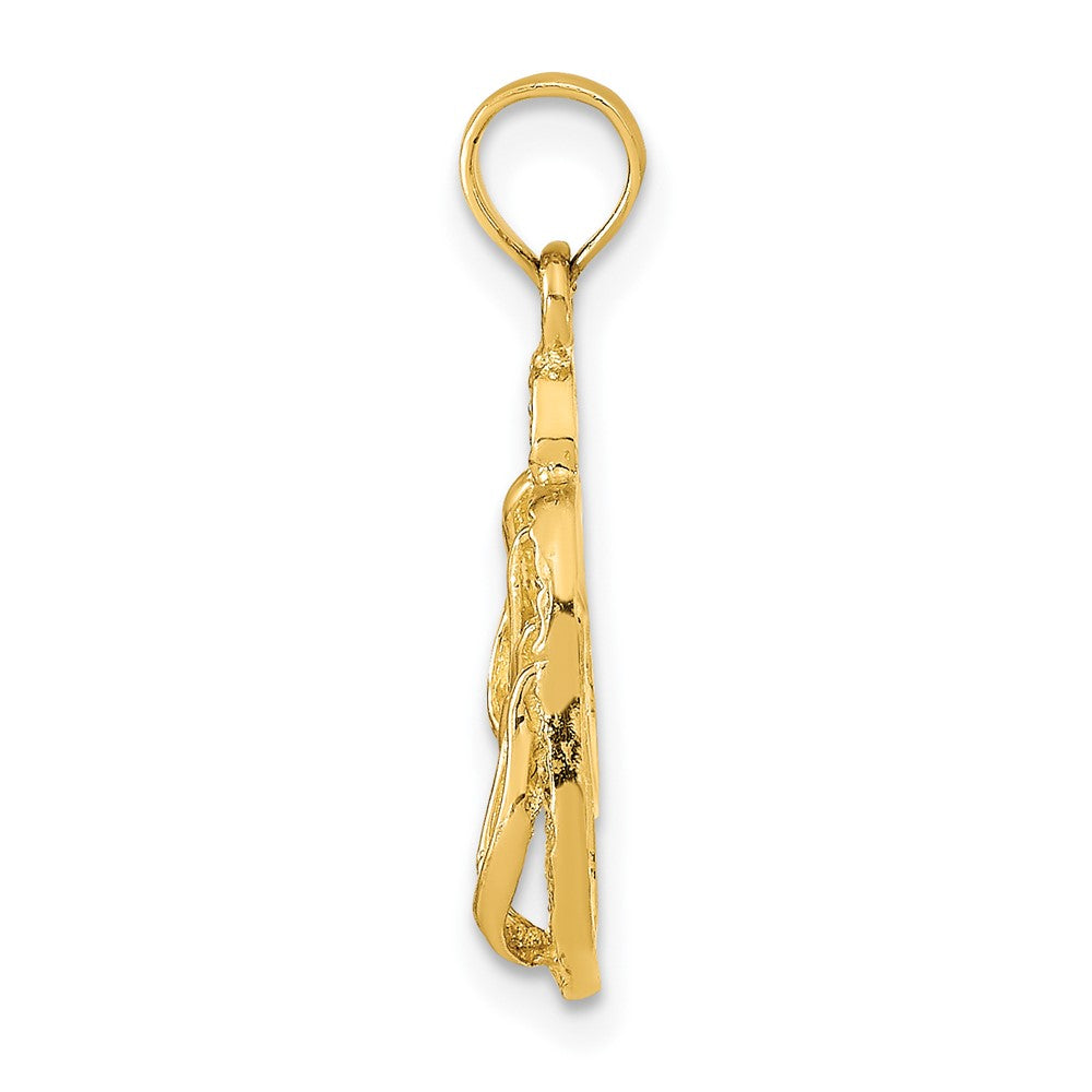 Charlie & Co Jewelry | 14k St. George Island Reversible Flip Flops Pendant - Model K9764