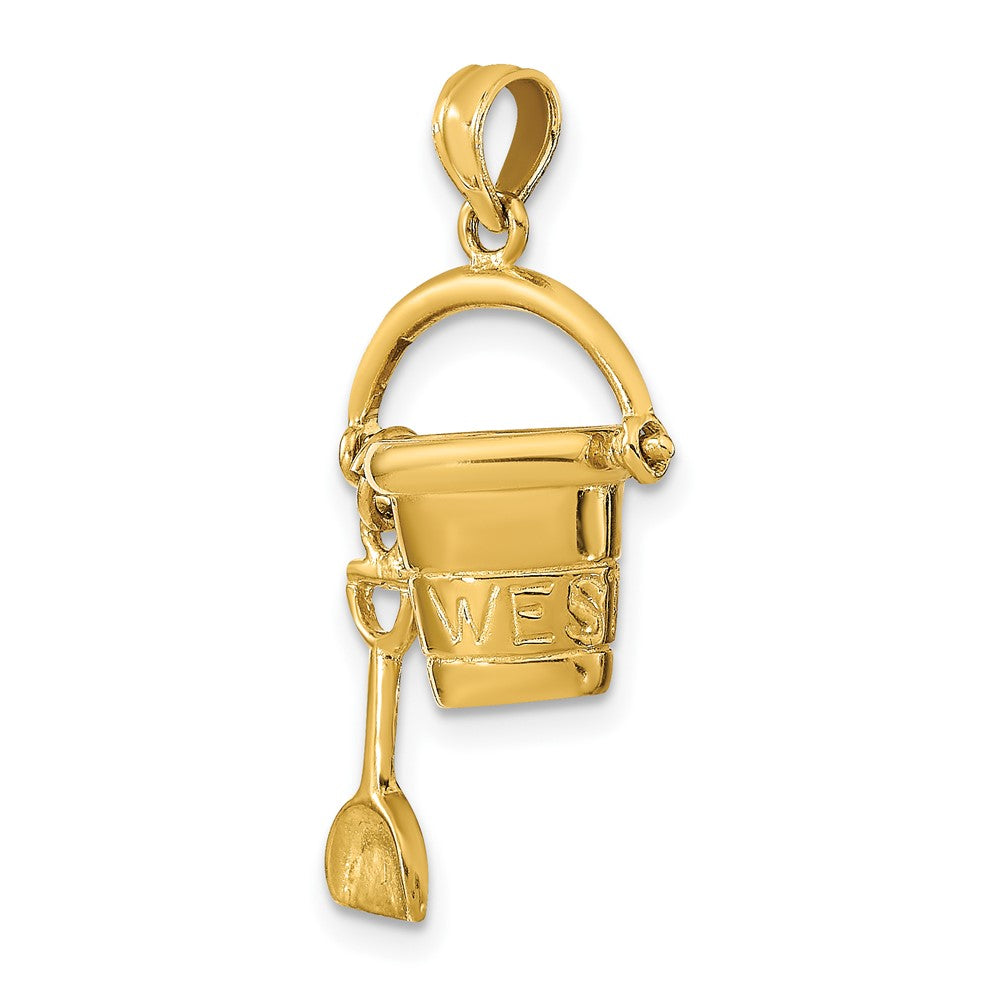 Charlie & Co Jewelry | 14k 3d Key West Pail And Shovel Pendant - Model K9772
