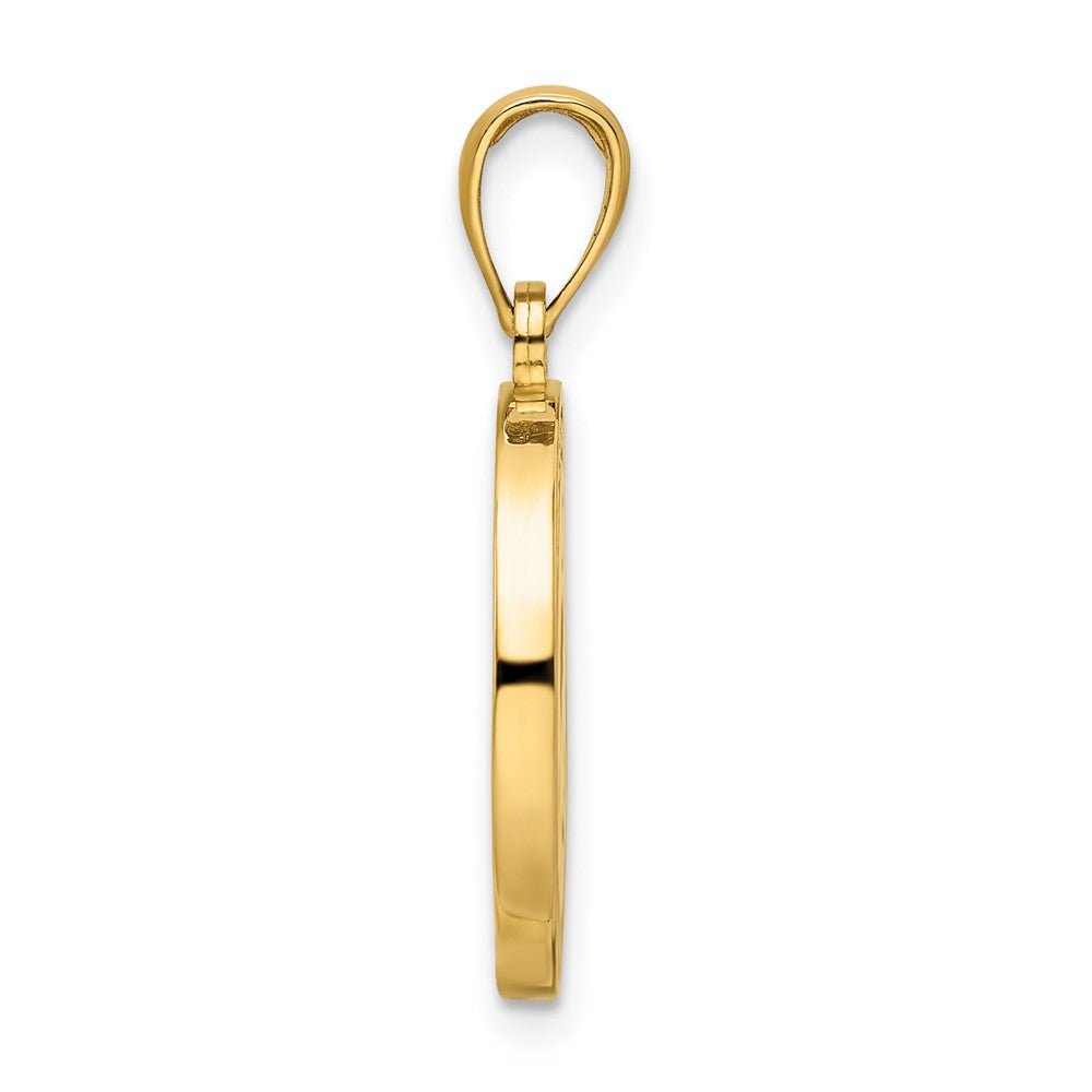Gold "I Heart Horses/I Heart Riding" Reversible Pendant Necklace - Model K9802 - Charlie & Co. Jewelry