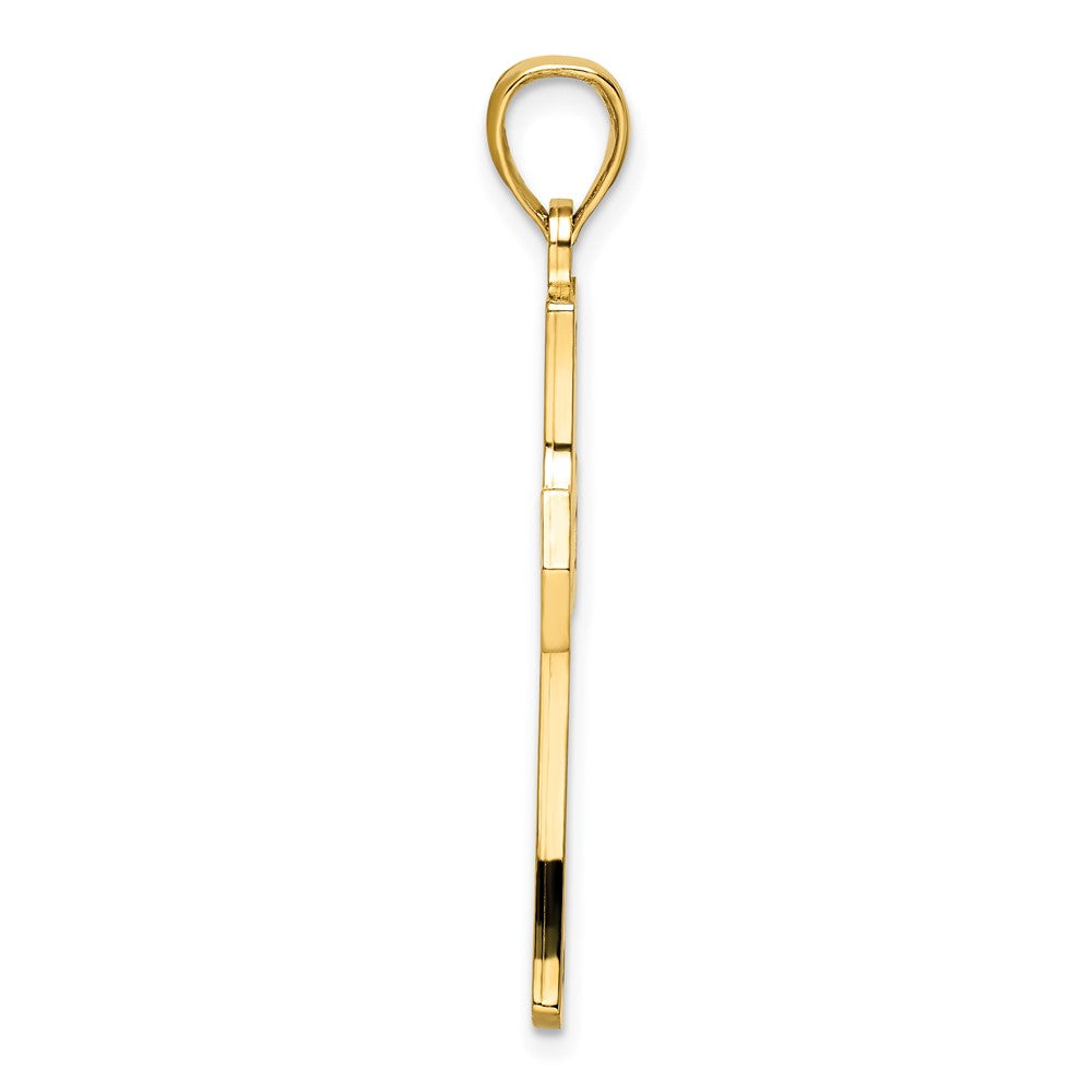 Charlie & Co Jewelry | 14k Polished Double Cross Pendant - Model K9875