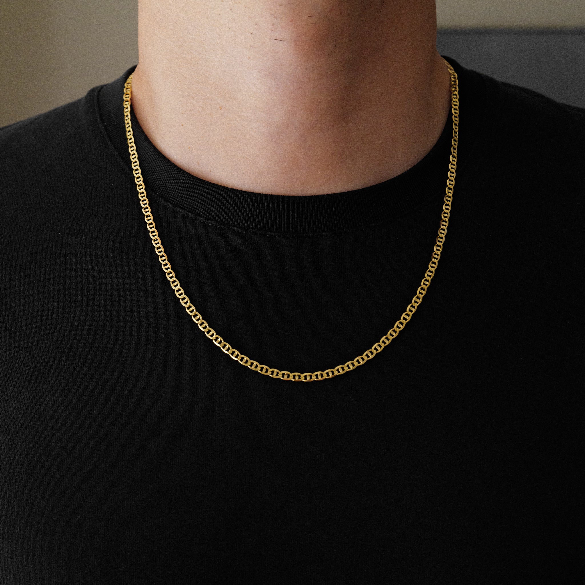 14k Gold 3.5mm Light Mariner Chain - Model CH-0635