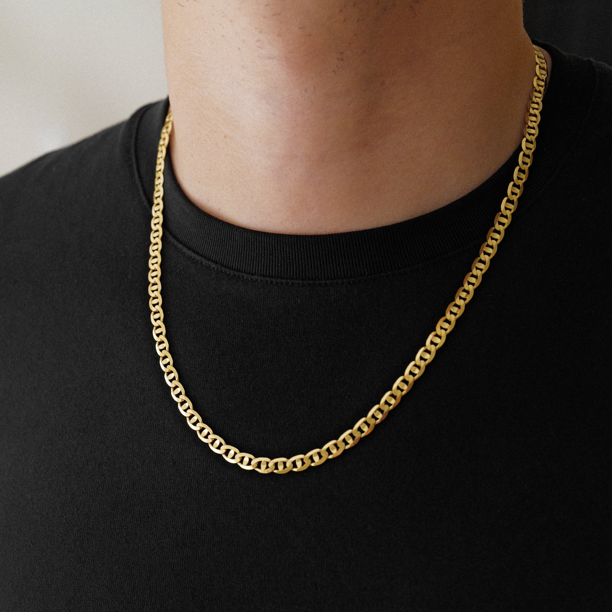 14k Gold 5.3mm Light Mariner Chain - Model CH-0633
