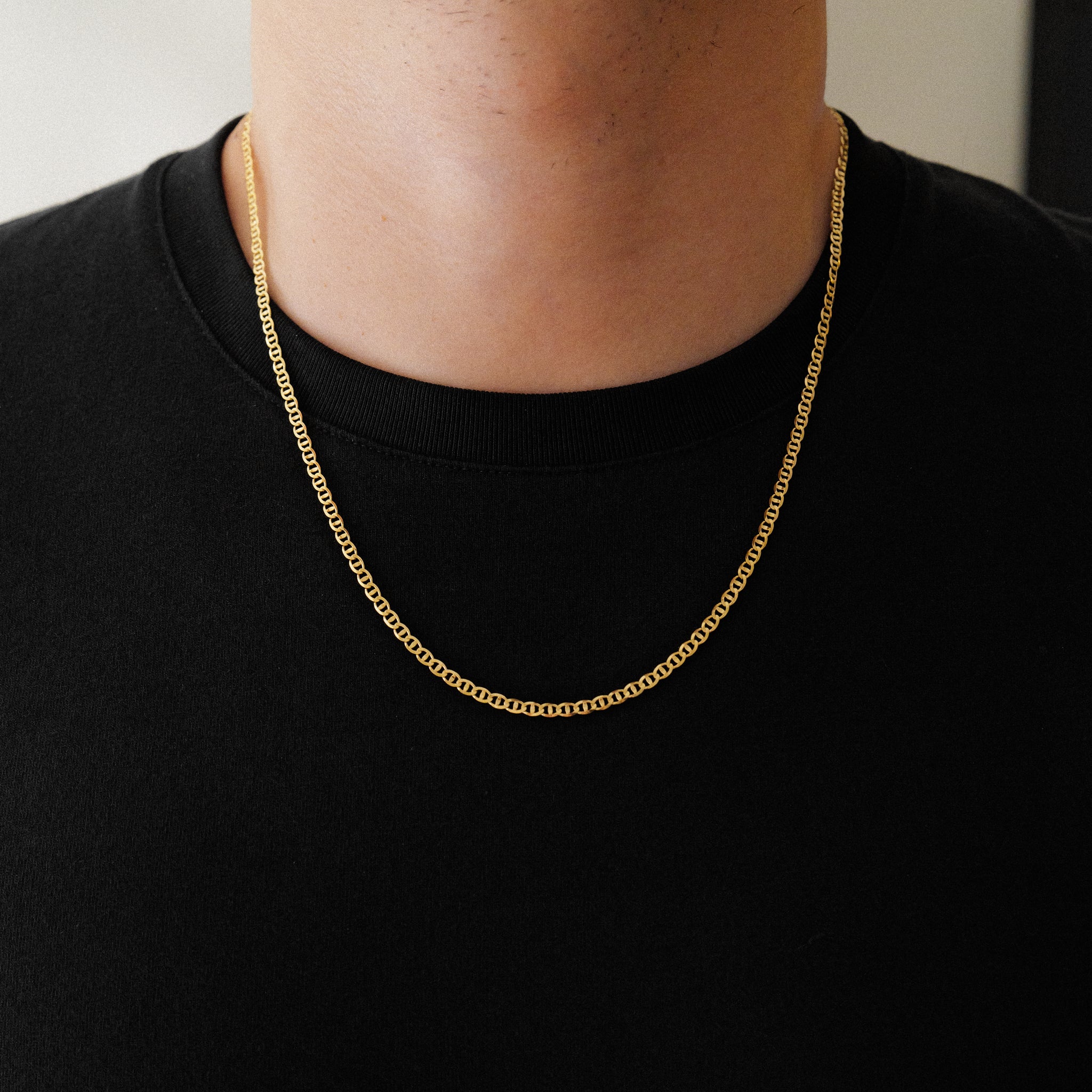 14k Gold 2.9mm Light Mariner Chain - Model CH-0636