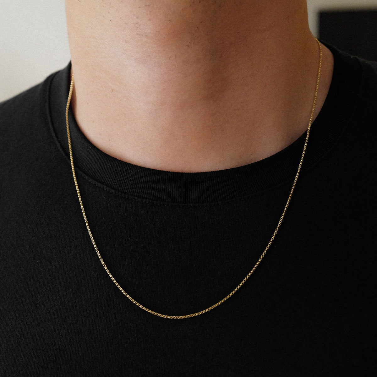 14K Gold 1.2mm Round Rolo Cable Chain - Model 0227