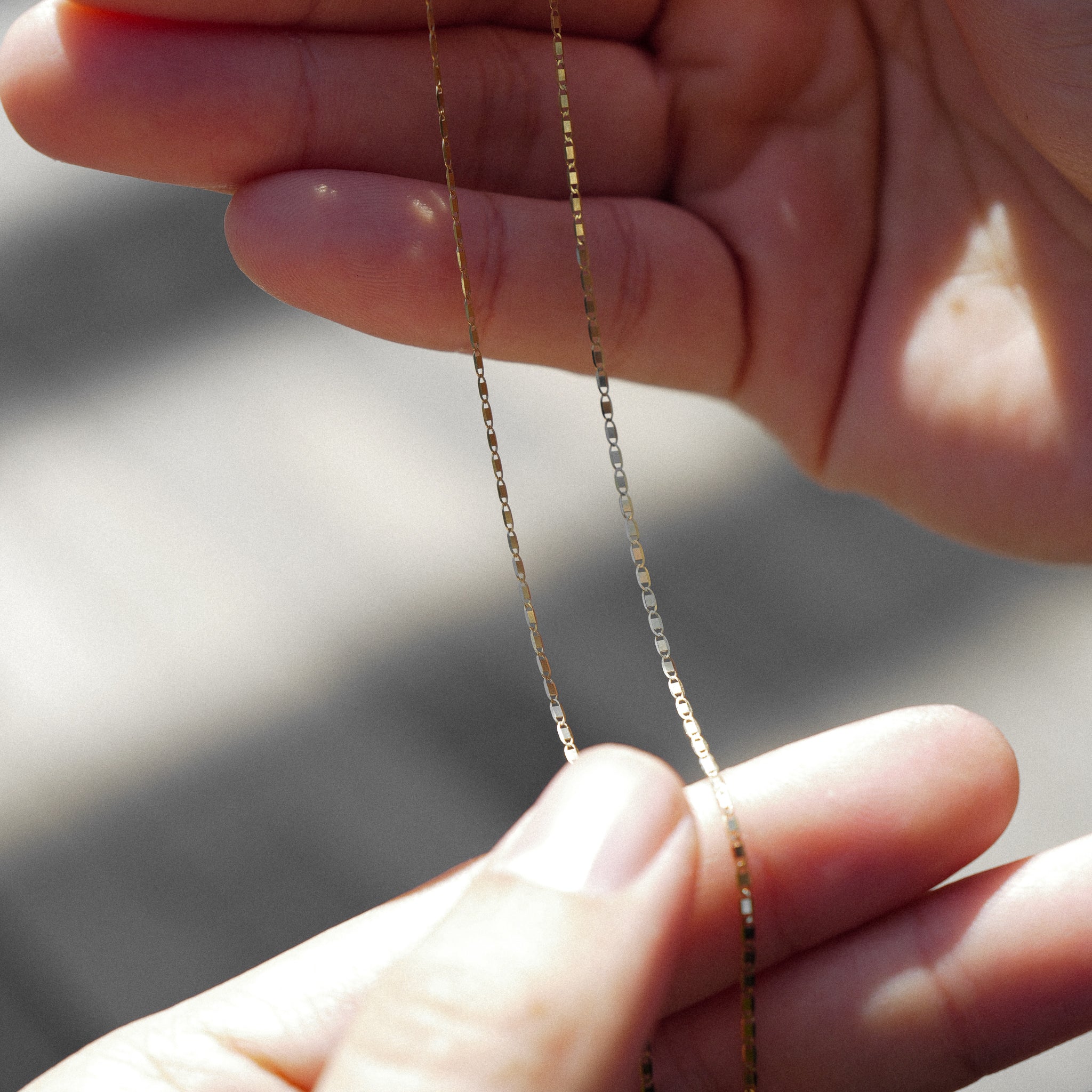 14K Gold 1.3mm Solid Valentino Chain - Model 0266
