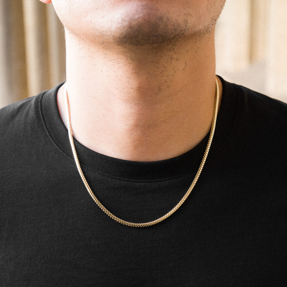 14K Gold 2.2mm Solid Italian Franco Chain - Model 0406
