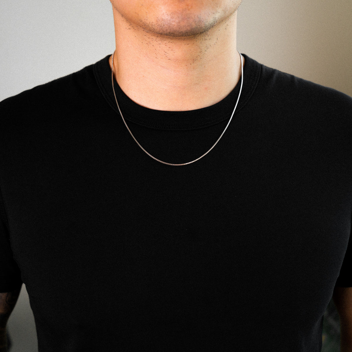 14K White Gold 1.2mm Box Chain - Model CH-0474