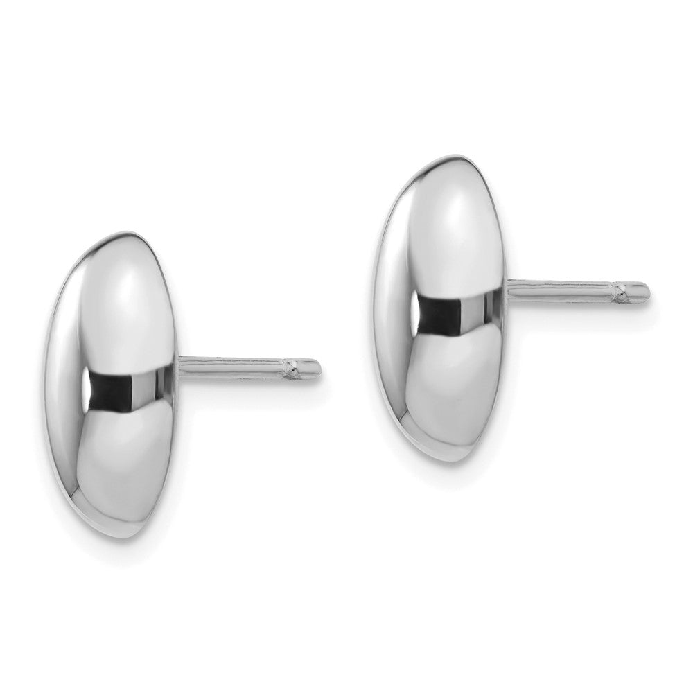 Gold Leslie's 14K White Gold Polished Post Earrings - Model LE1767W - Charlie & Co. Jewelry