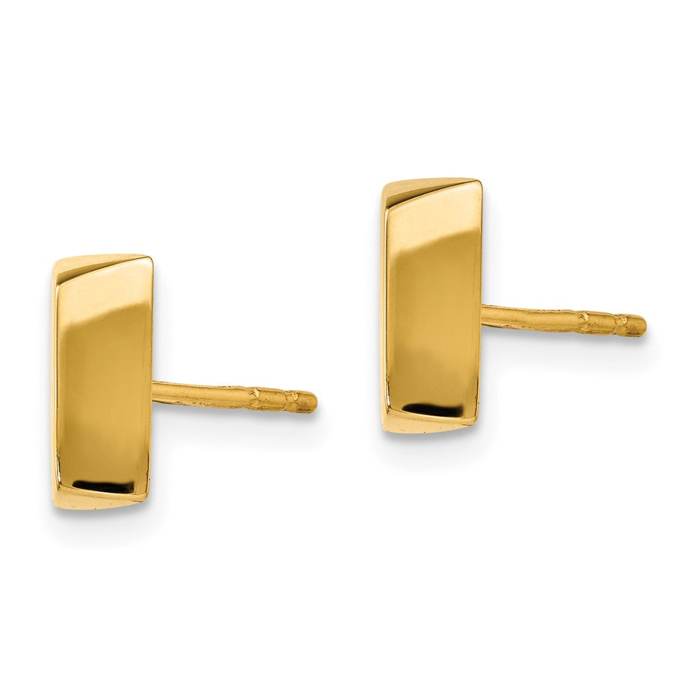 Gold Leslie's 14K Polished Fancy Post Earrings - Model LE1773 - Charlie & Co. Jewelry