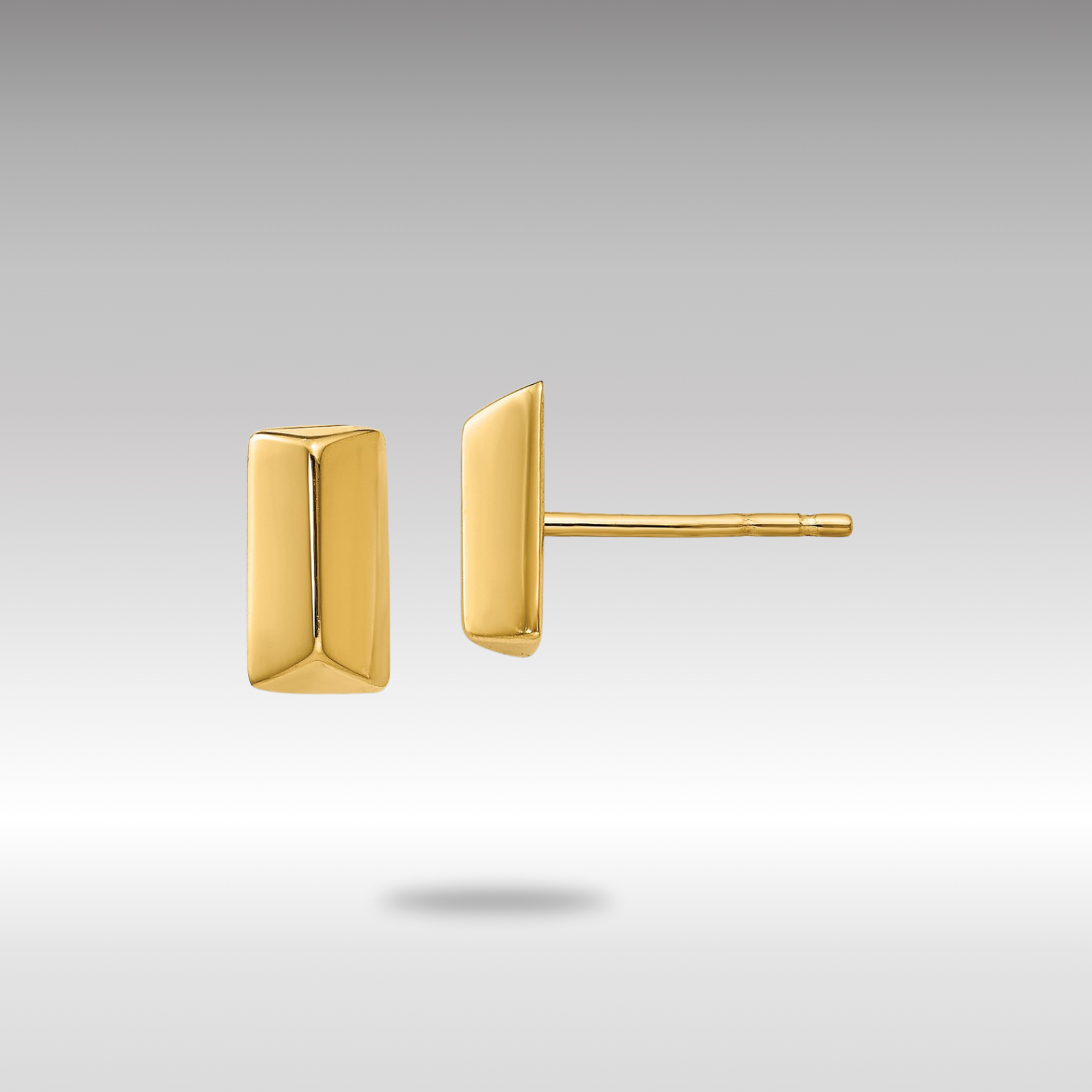 Gold Leslie's 14K Polished Fancy Post Earrings - Model LE1773 - Charlie & Co. Jewelry