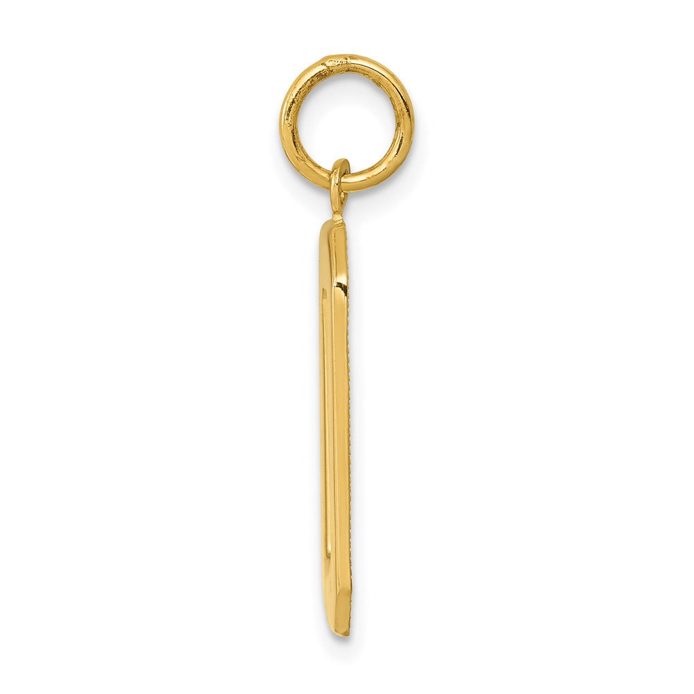 Charlie & Co Jewelry | 14k Large Polished Number 0 Charm - Model LP00