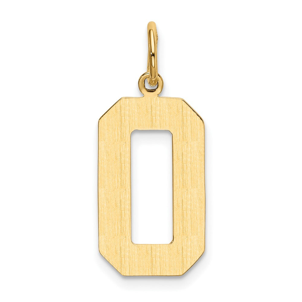 Charlie & Co Jewelry | 14k Large Polished Number 0 Charm - Model LP00