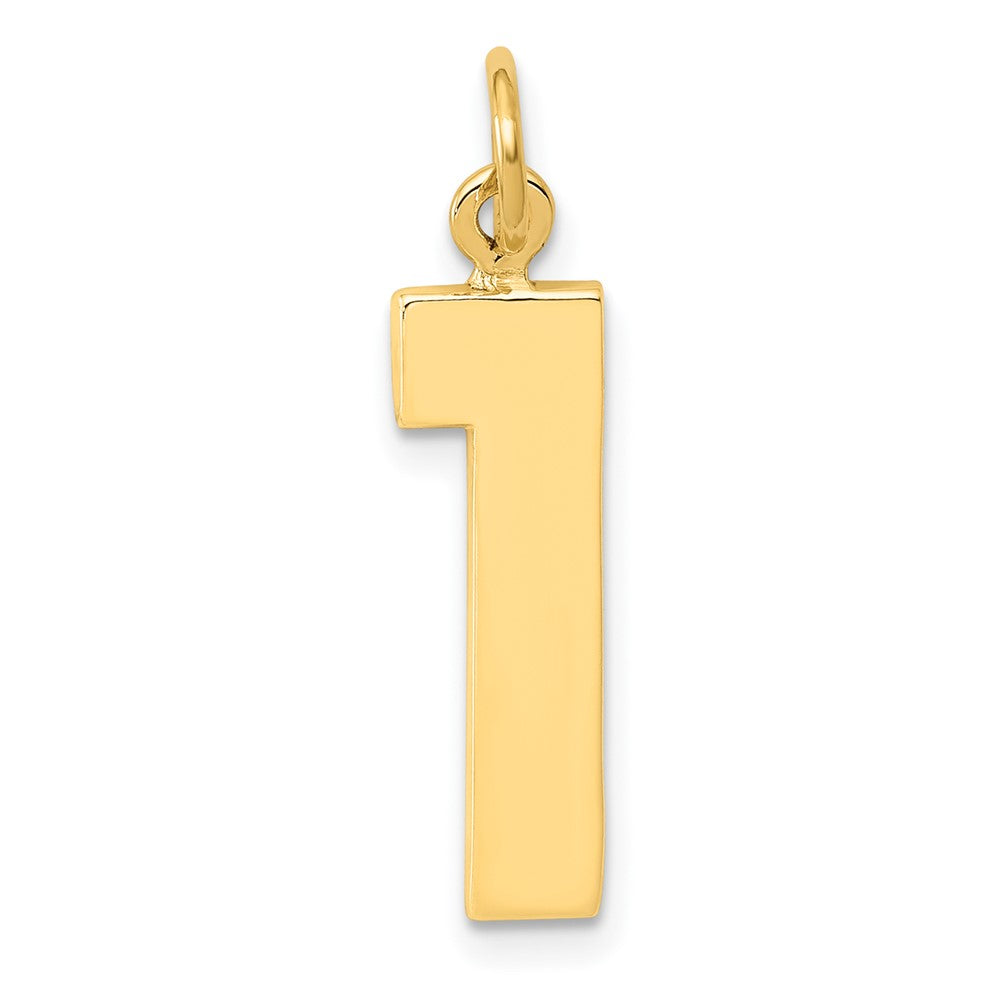 Charlie & Co Jewelry | 14k Large Polished Number 1 Charm - Model LP01