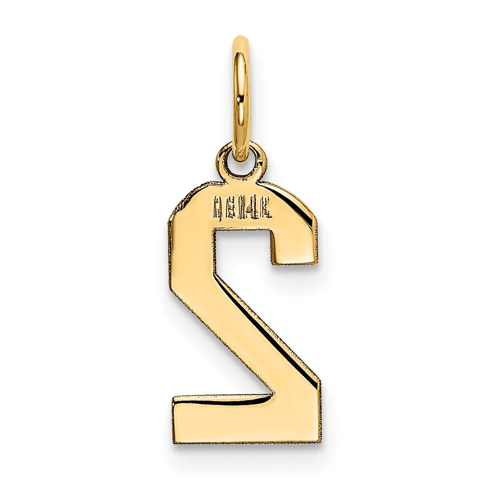 Charlie & Co Jewelry | 14k Small Polished Number 2 Charm - Model LS02
