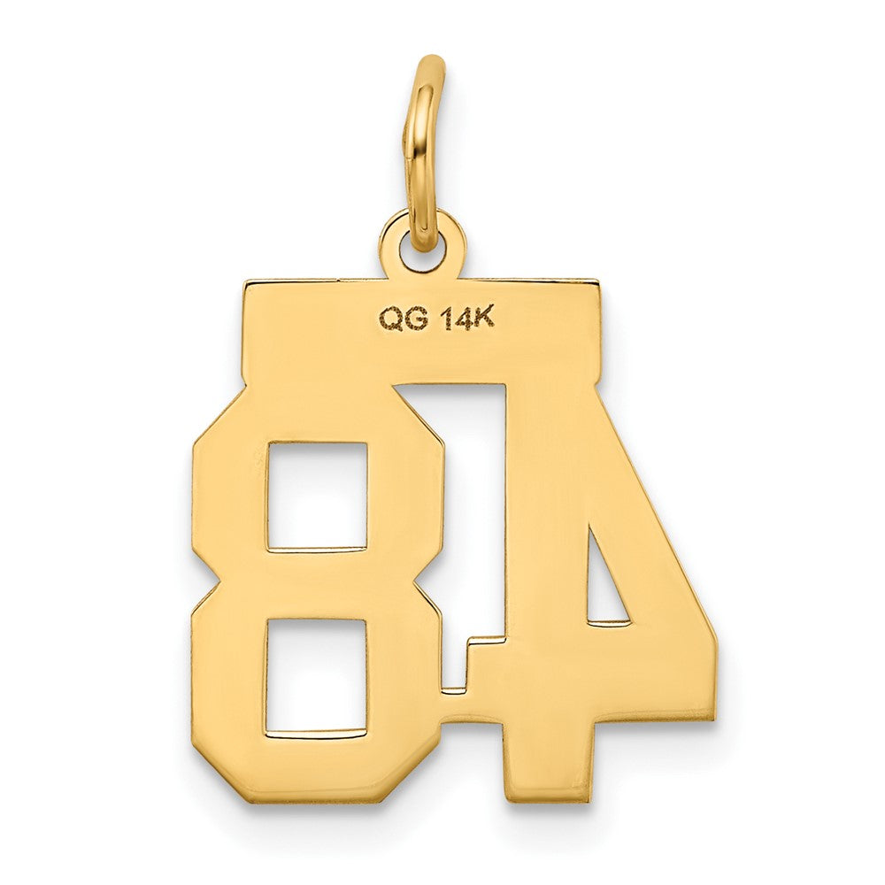 Charlie & Co Jewelry | 14k Small Polished Number 48 Charm - Model LS48