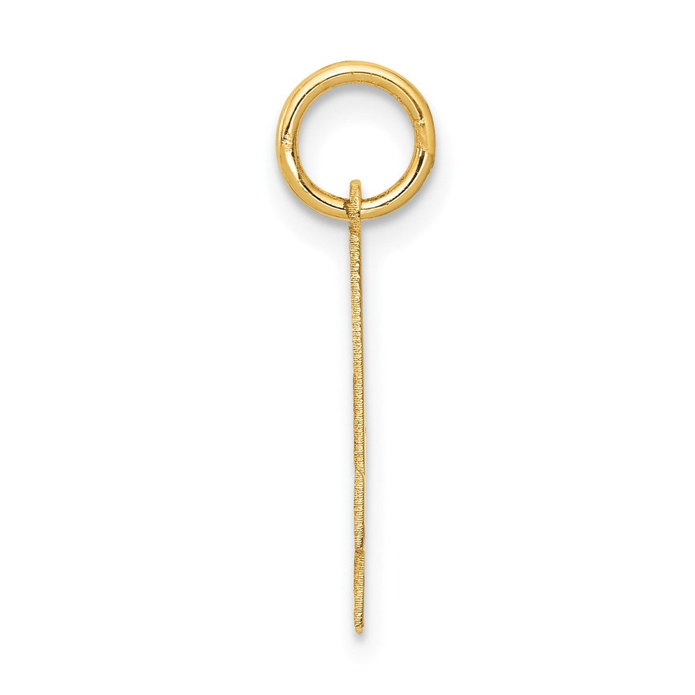 Charlie & Co Jewelry | 14k Medium Satin Number 4 Charm - Model LSM04