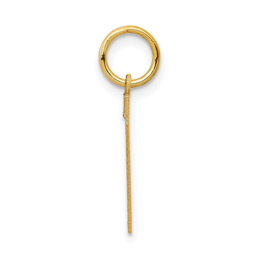 Charlie & Co Jewelry | 14k Medium Satin Number 7 Charm - Model LSM07