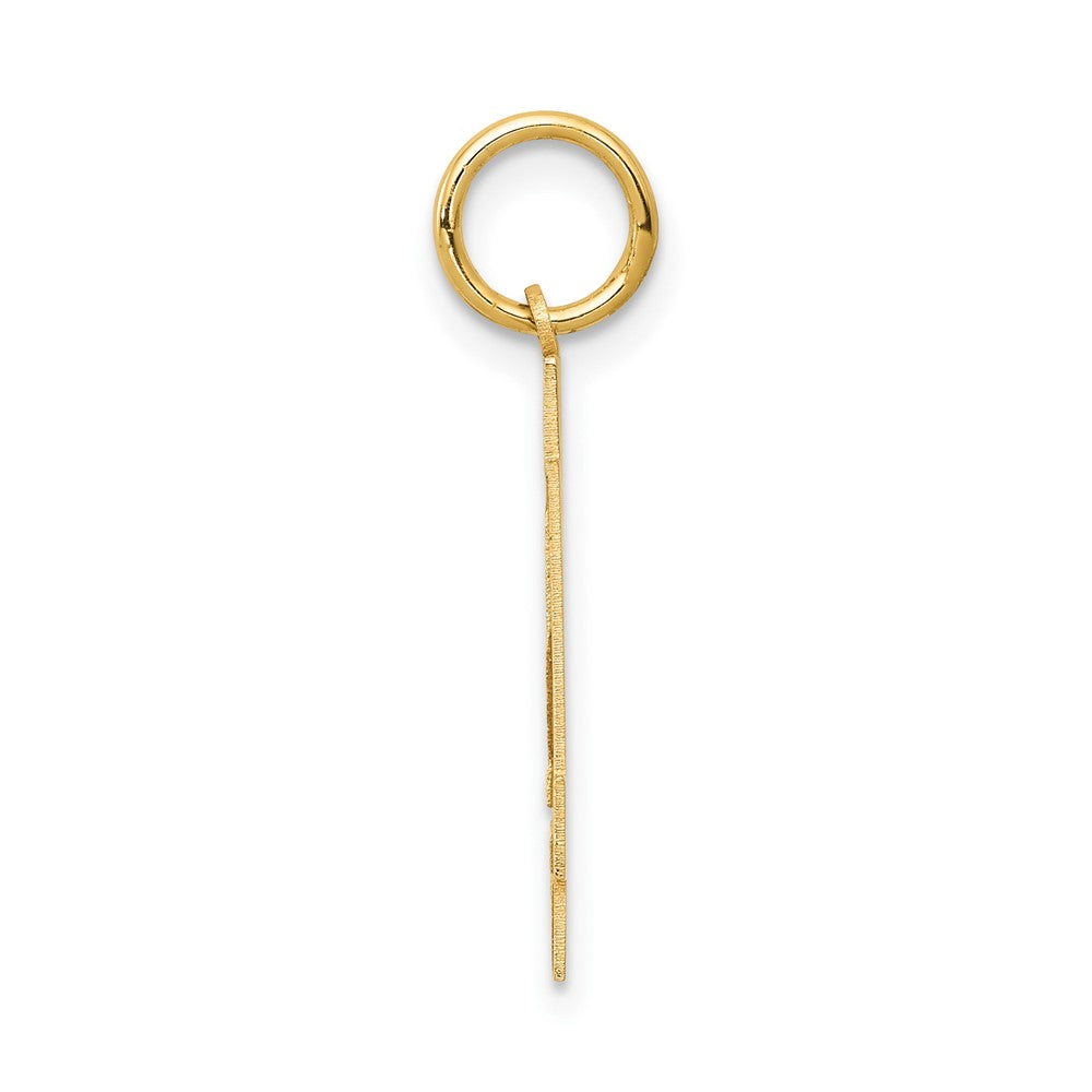 Charlie & Co Jewelry | 14k Medium Satin Number 34 Charm - Model LSM34