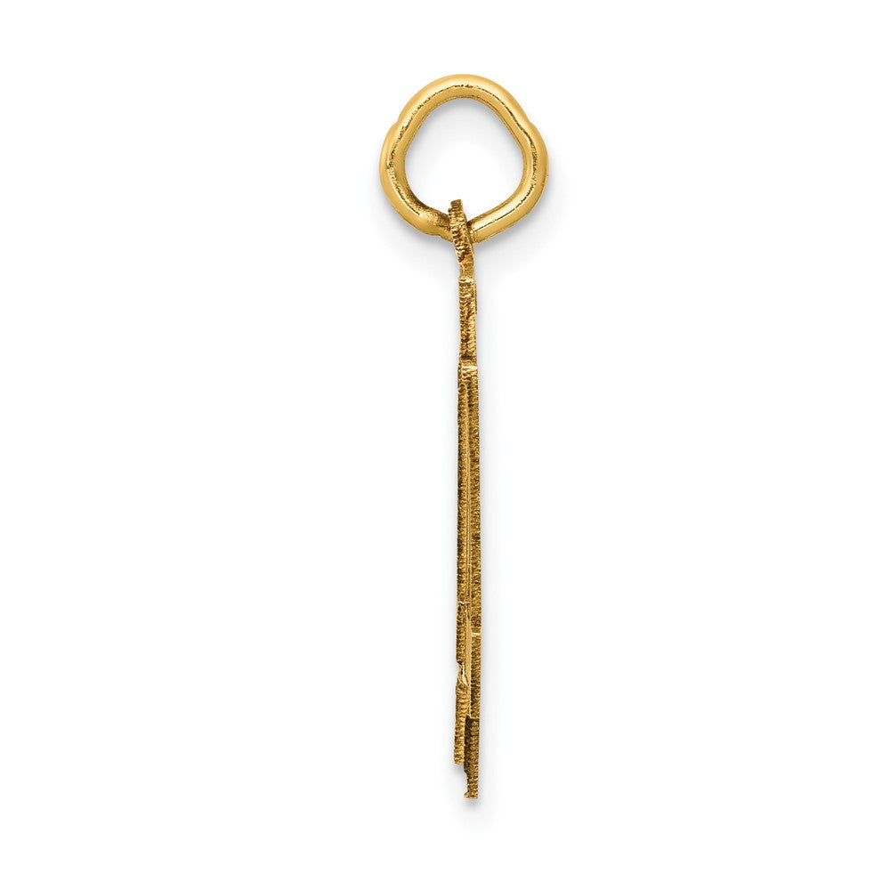 Charlie & Co Jewelry | 14k Medium Satin Number 44 Charm - Model LSM44