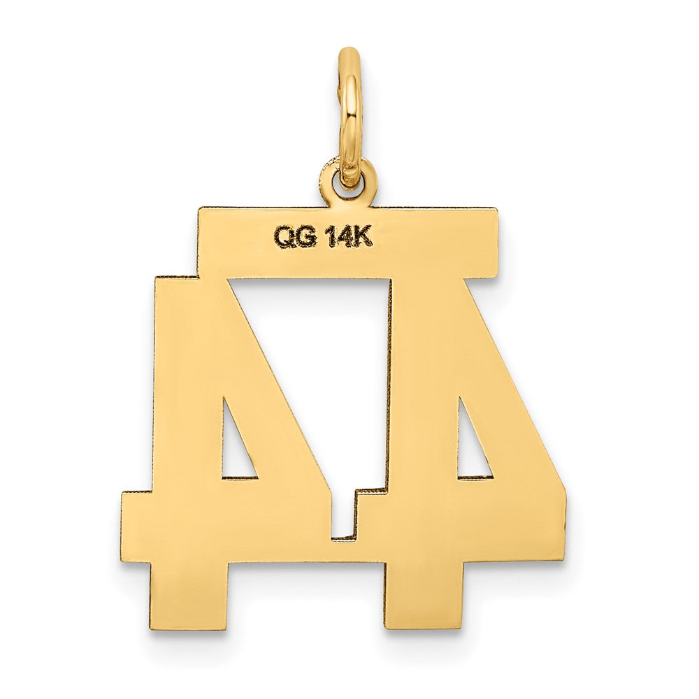 Charlie & Co Jewelry | 14k Medium Satin Number 44 Charm - Model LSM44