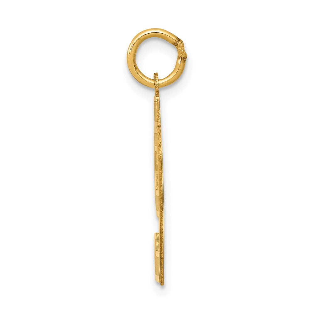 Charlie & Co Jewelry | 14k Medium Satin Number 97 Charm - Model LSM97