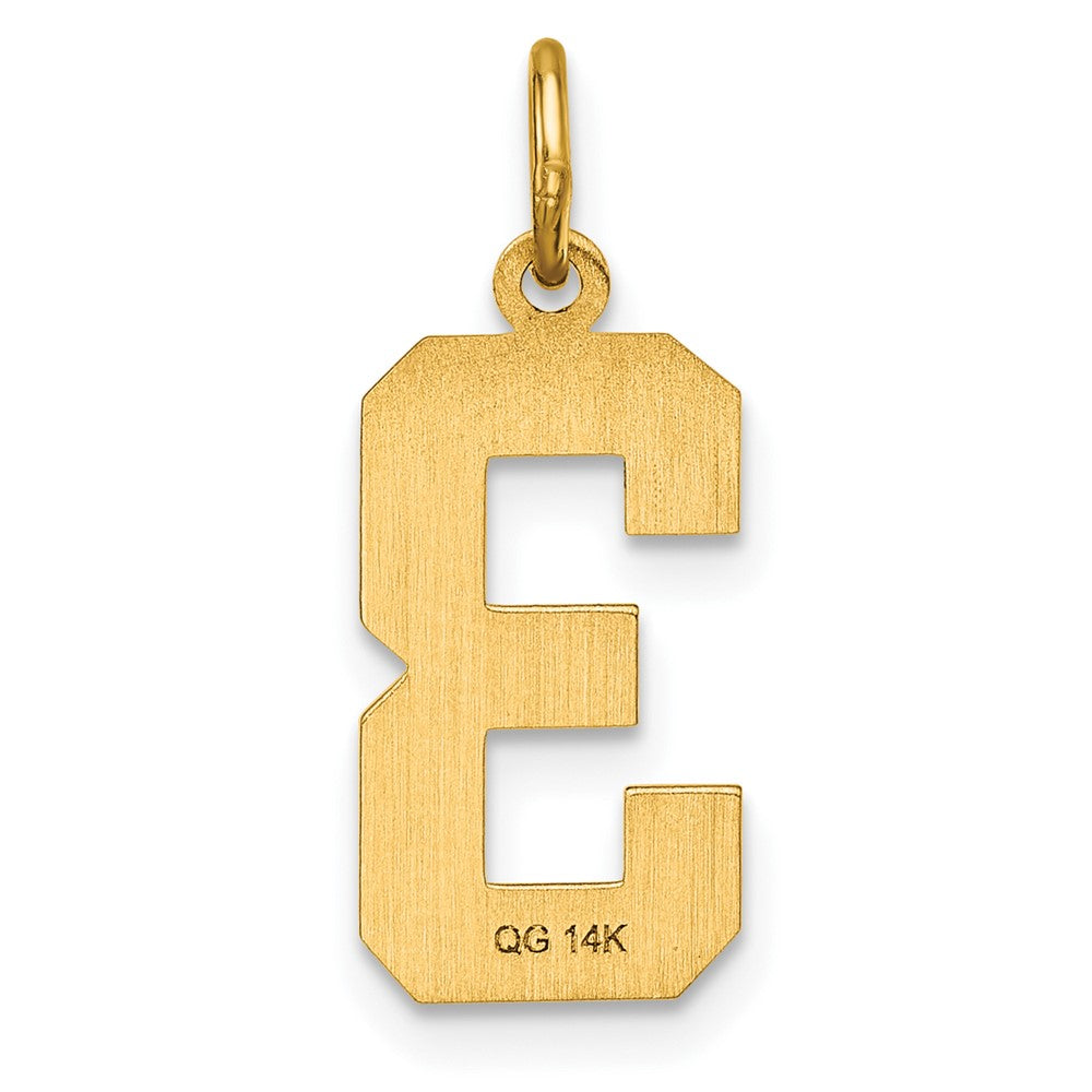 Charlie & Co Jewelry | 14k Medium Diamond-cut Number 3 Charm - Model MN03