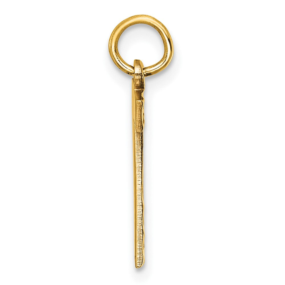 Charlie & Co Jewelry | 14k Medium Diamond-cut Number 7 Charm - Model MN07
