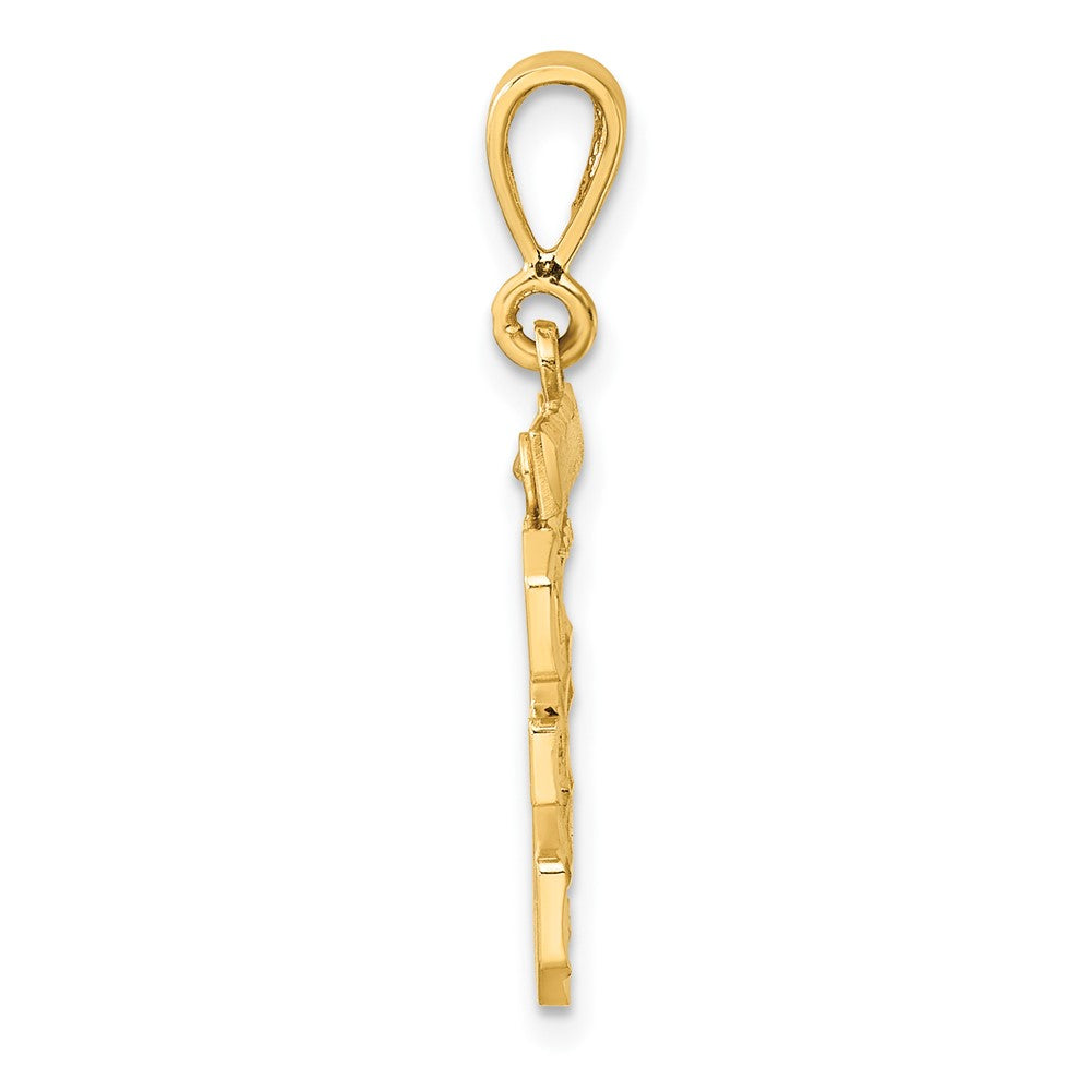 Charlie & Co Jewelry | 14k Medium Diamond-cut Number 35 Charm - Model MN35