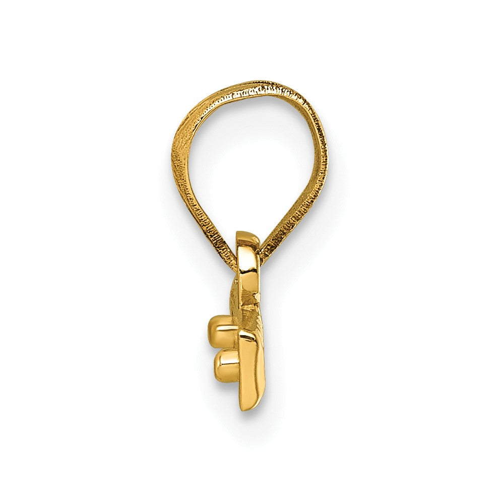 Charlie & Co Jewelry | 14k Medium Diamond-cut Top Charm - Model MNTOP