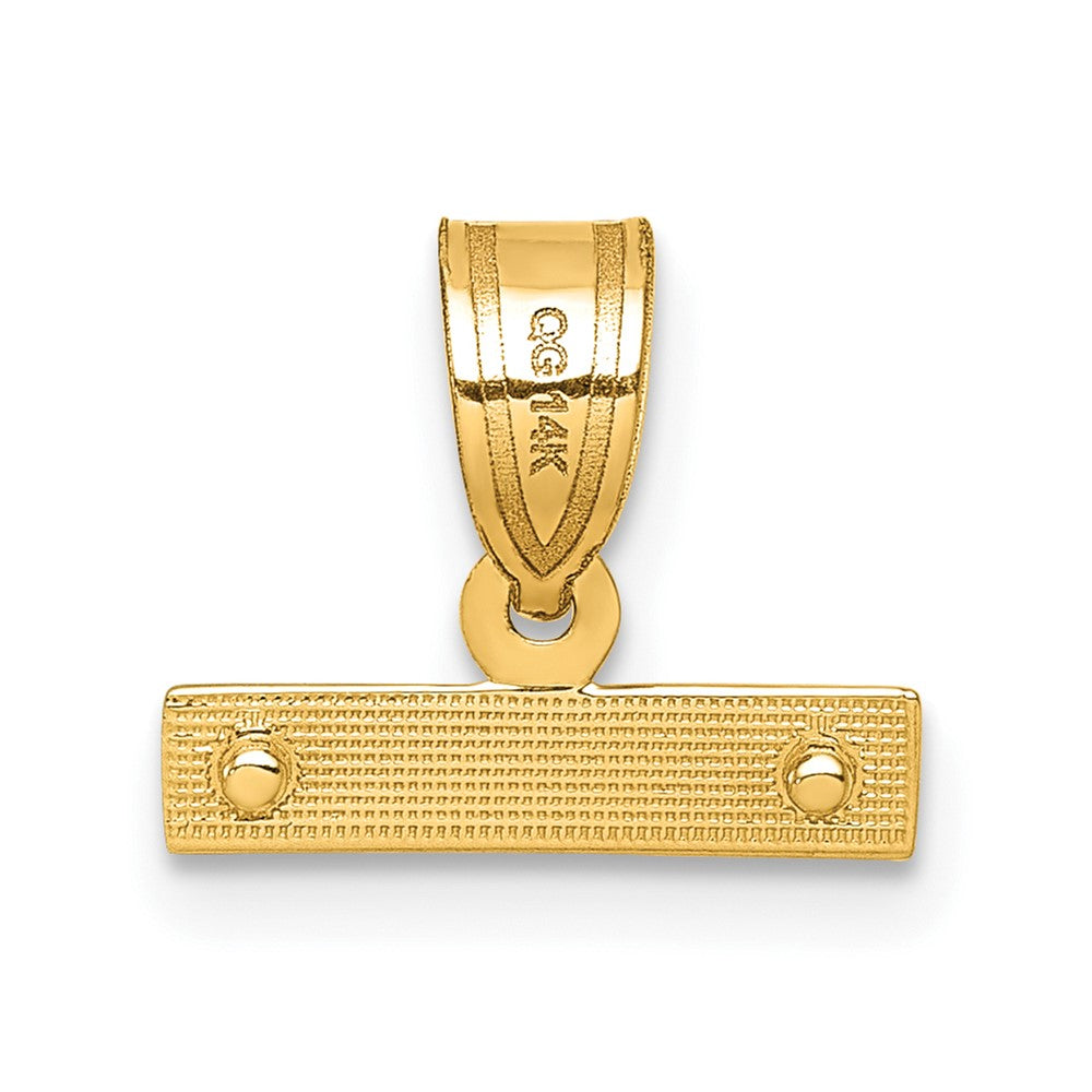 Charlie & Co Jewelry | 14k Medium Diamond-cut Top Charm - Model MNTOP
