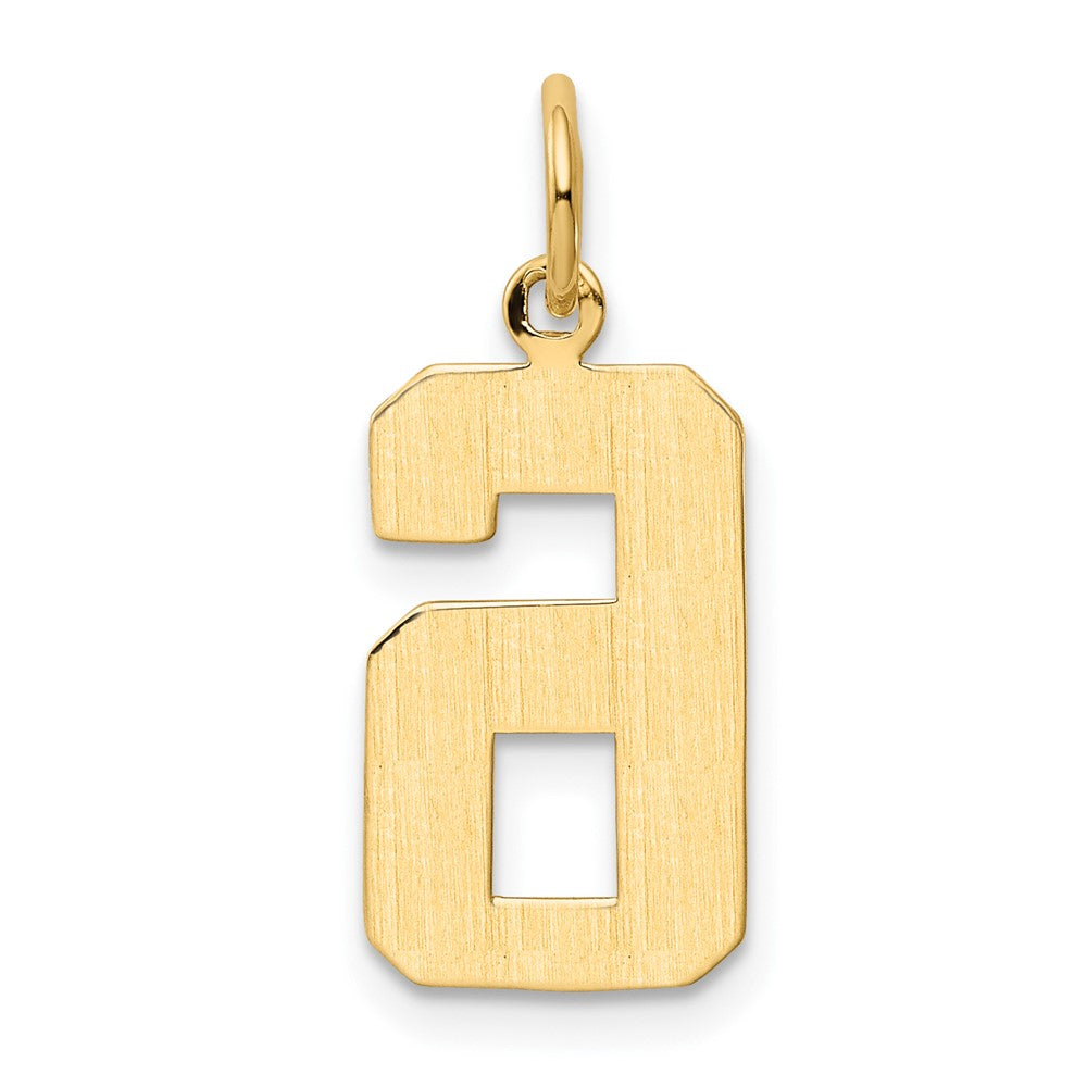 Charlie & Co Jewelry | 14k Medium Polished Number 6 Charm - Model MP06