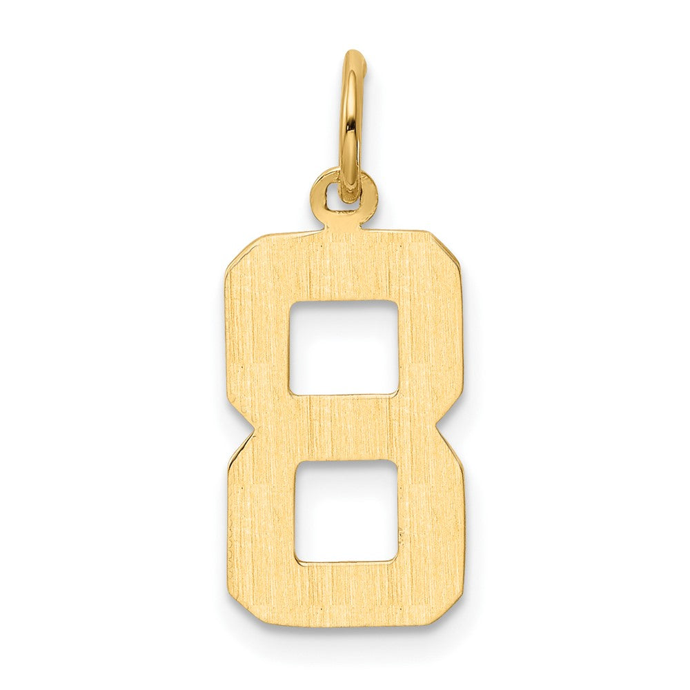 Charlie & Co Jewelry | 14k Medium Polished Number 8 Charm - Model MP08