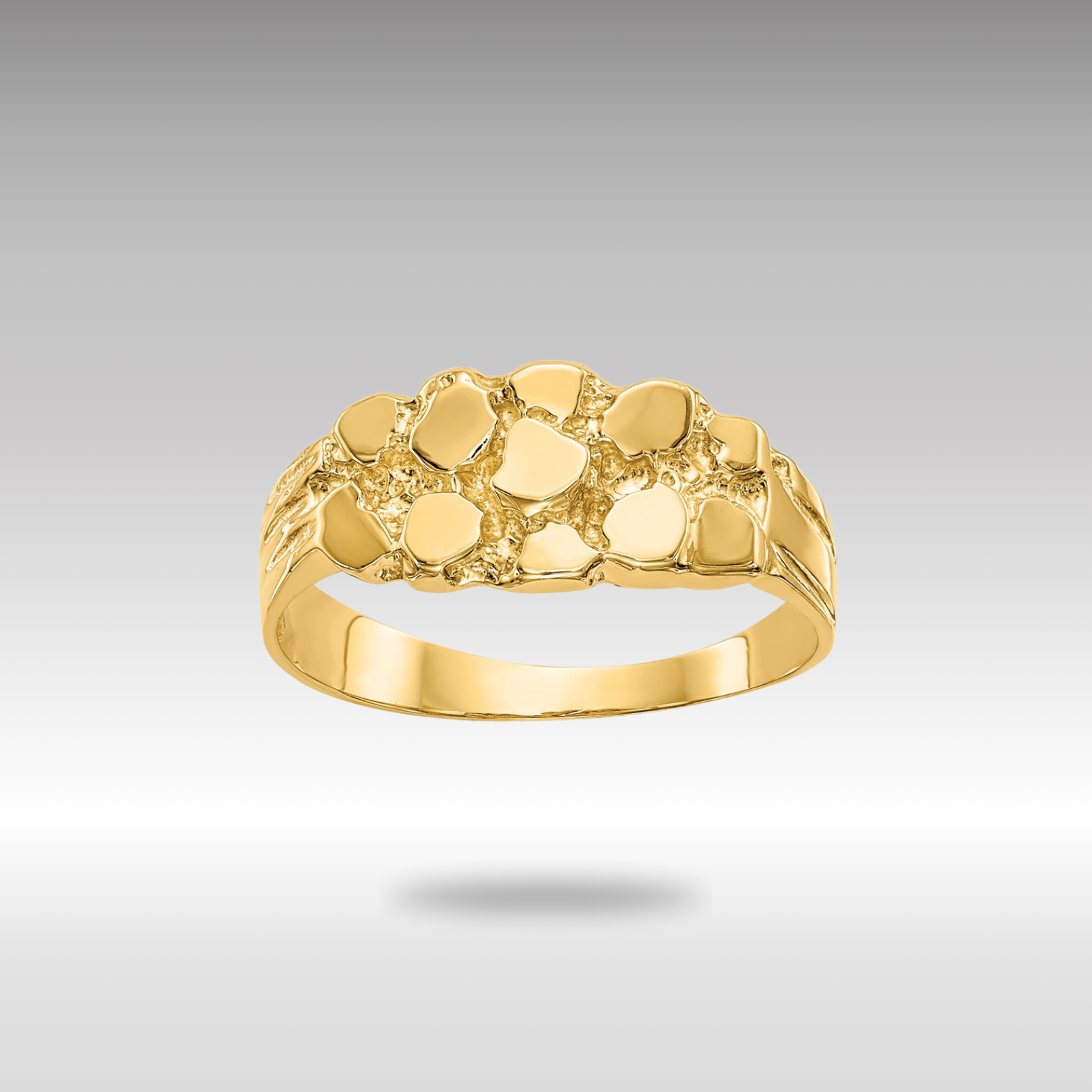 Gold Nugget Ring Model-NR11 - Charlie & Co. Jewelry