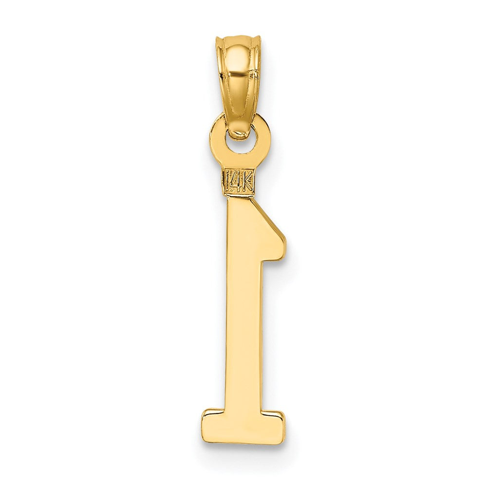 Charlie & Co Jewelry | 14k Polished Number 1 Pendant - Model NU01