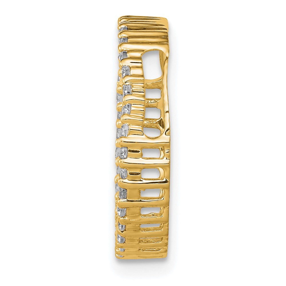 Charlie & Co Jewelry | 14k 1/3ct. Diamond Circle Chain Slide - Model PM4712-033-YA
