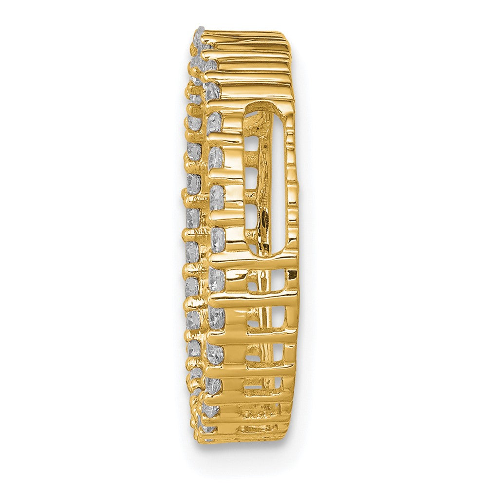 Charlie & Co Jewelry | 14k 3/8ct. Diamond Circle Chain Slide - Model PM4712-040-YA